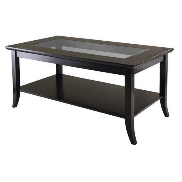 Doba-Bnt Genoa Rectanuglar Coffee Table with Glass top and Shelf SA143764